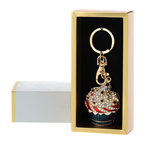 Portachiavi Gioiello Cupcake Blu - 4,5x13cm