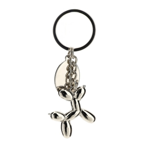 PORTACHIAVI MET.BALLOON DOG 3X10CM
