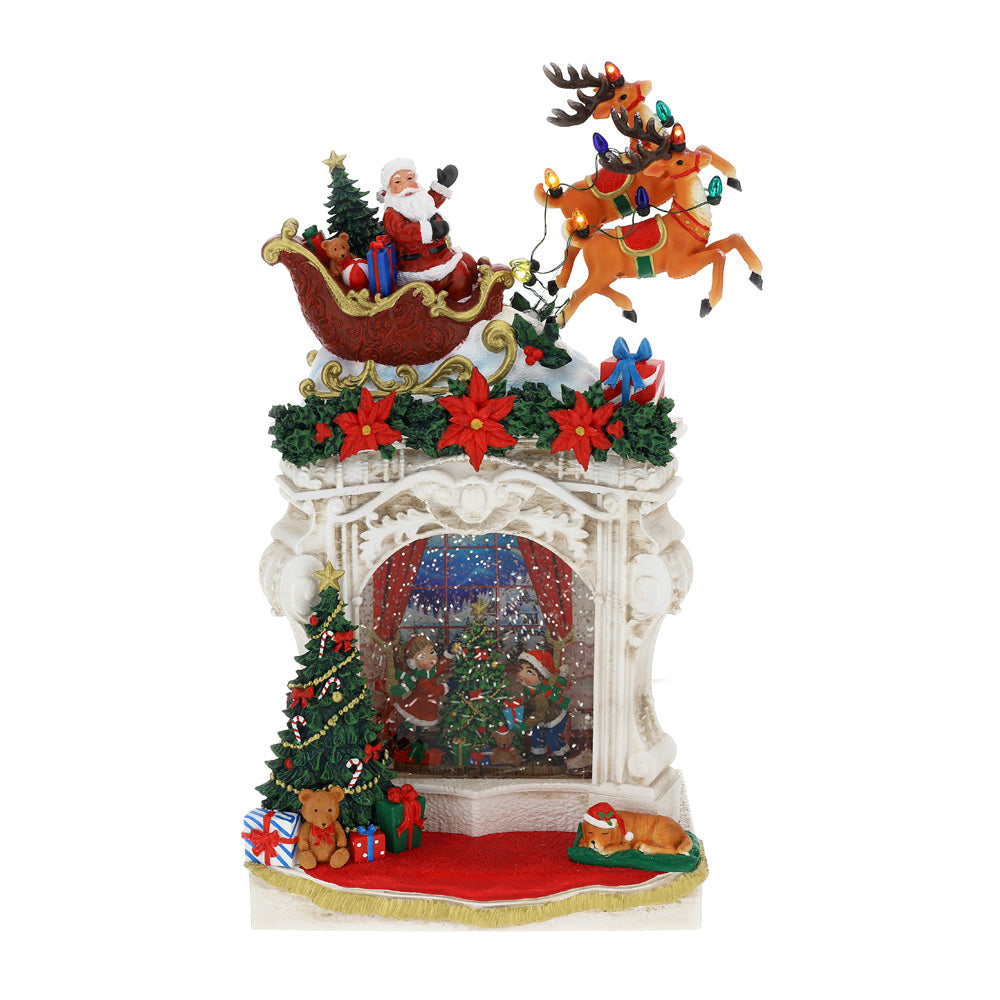 Camino Resina Acqua/Neve 22Xh35Cm