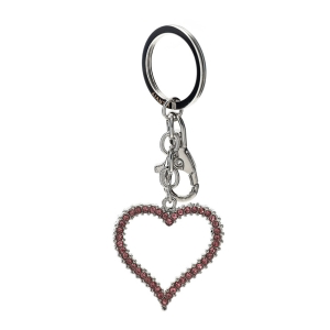 PORTACHIAVI MET.CUORE 4,5X11,5CM ARGENTO