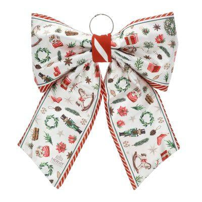 Fiocco Tessuto Stampa Natale 41X52Cm