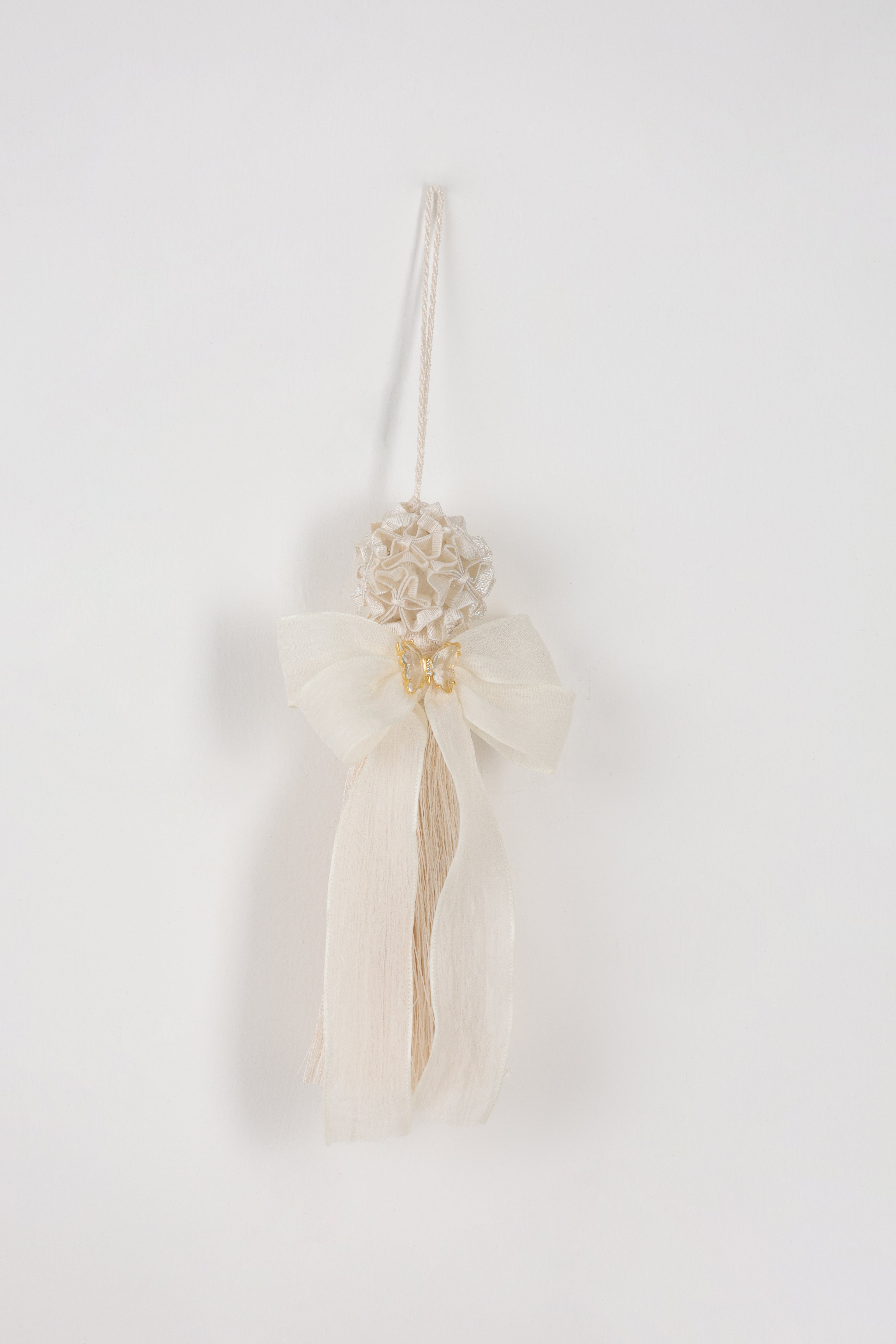 Nappa angioletto con applicazione farfalla H 16 cm (c/scatola)