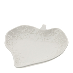 CIOTOLA FOGLIA CUORE PORC.ROMANCE 16CM