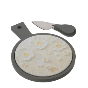 TAGLIERE LEGNO/CERAMICA 20X15CM TORTORA