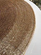 SOTTOPIATTO DIA.35CM PERLINE CHAMPAGNE