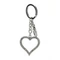 PORTACHIAVI MET.CUORE 4,5X11,5CM ARGENTO