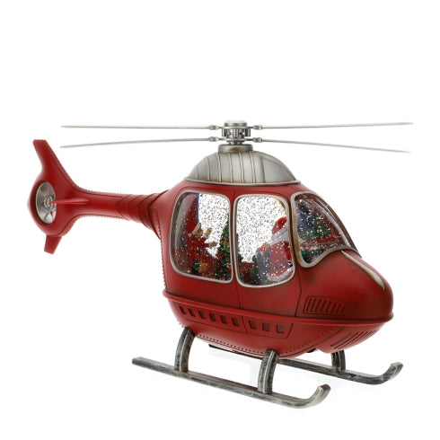ELICOTTERO BABBO NATALE LED 48X25XH21CM
