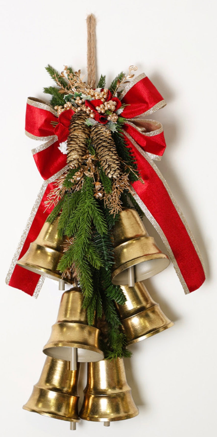 Fiocco con Campane e vischio Fiori di Lena