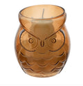 CANDELA VETRO CIVETTA AMBRA DIA.8XH9CM