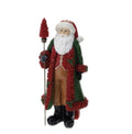 BABBO NATALE RESINA BACCHE ROSSE 29CM Hervit