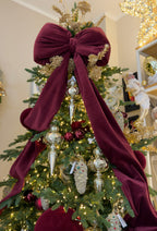 Fiocco velluto bordeaux lunghezza 150cm