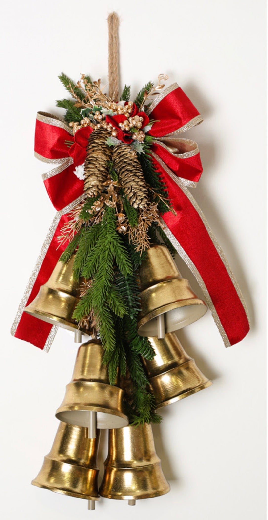 CAMPANACCI 6PZ CON DECORO NATALIZIO 60 CM