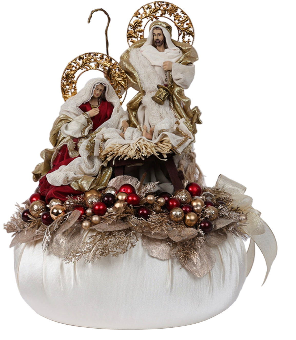 Presepe su pouf Fiori di Lena