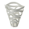 VASO LEAF CERAMICA TRAFORATA 22X16XH24CM