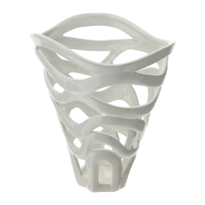 VASO LEAF CERAMICA TRAFORATA 22X16XH24CM