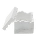 CONT.CUBO GESSO EFF.MARMO 6,5X6,5XH6CM