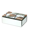 COFANETTO LEGNO/SPECCHIO 15X10X5CM