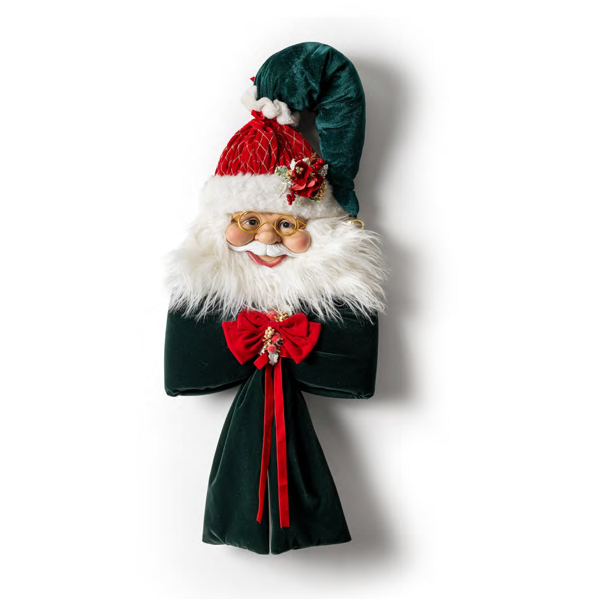 Faccia Babbo Natale fiocco 115CM