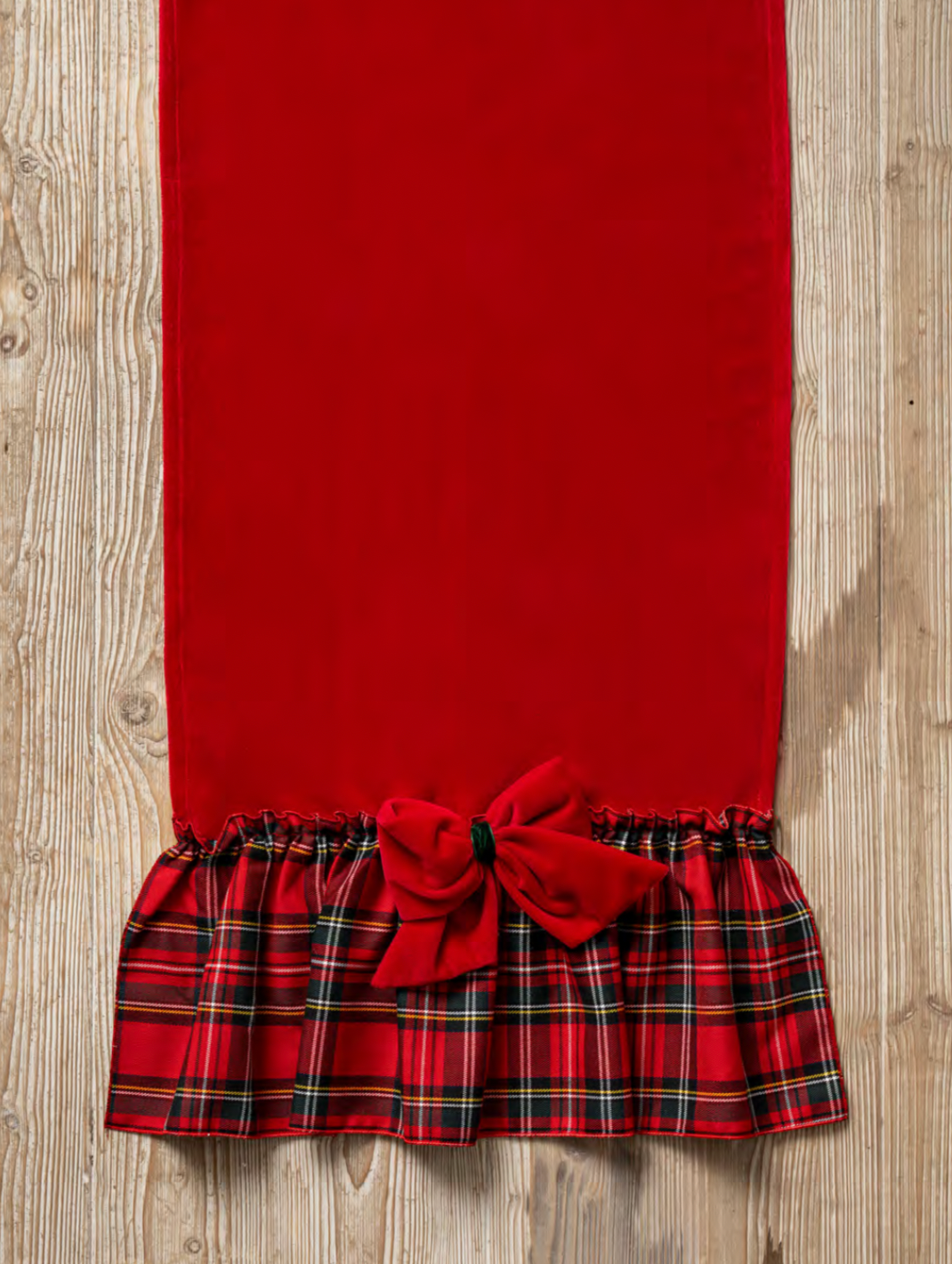 Runner velluto 140x39 rosso