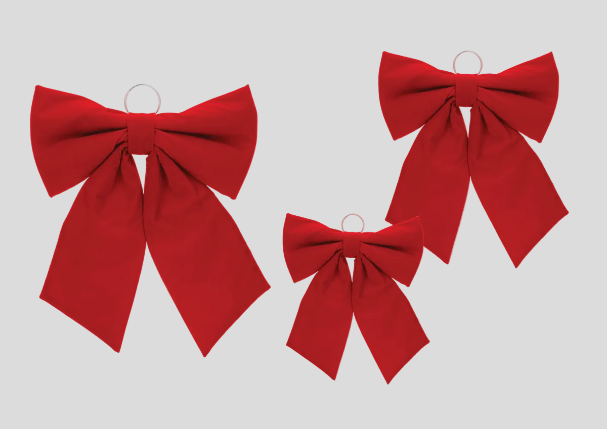 Fiocco Tessuto Stampa Natale 23X29Cm