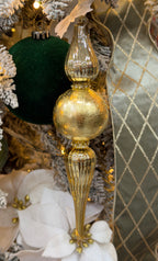 ADDOBBO PUNTALE IN VETRO 27X6CM