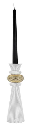 P.Candele Modular H.25 Bianco-Oro
