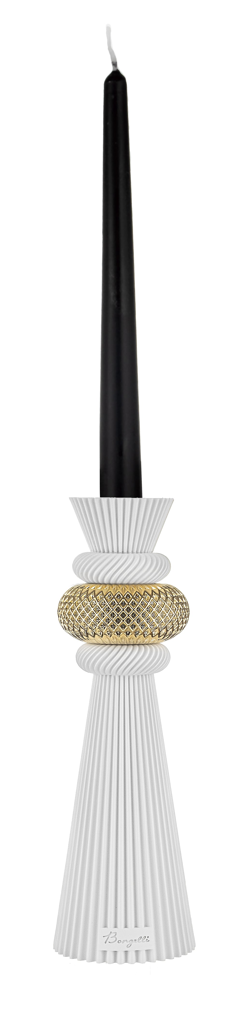 P.Candele Modular H.25 Bianco-Oro