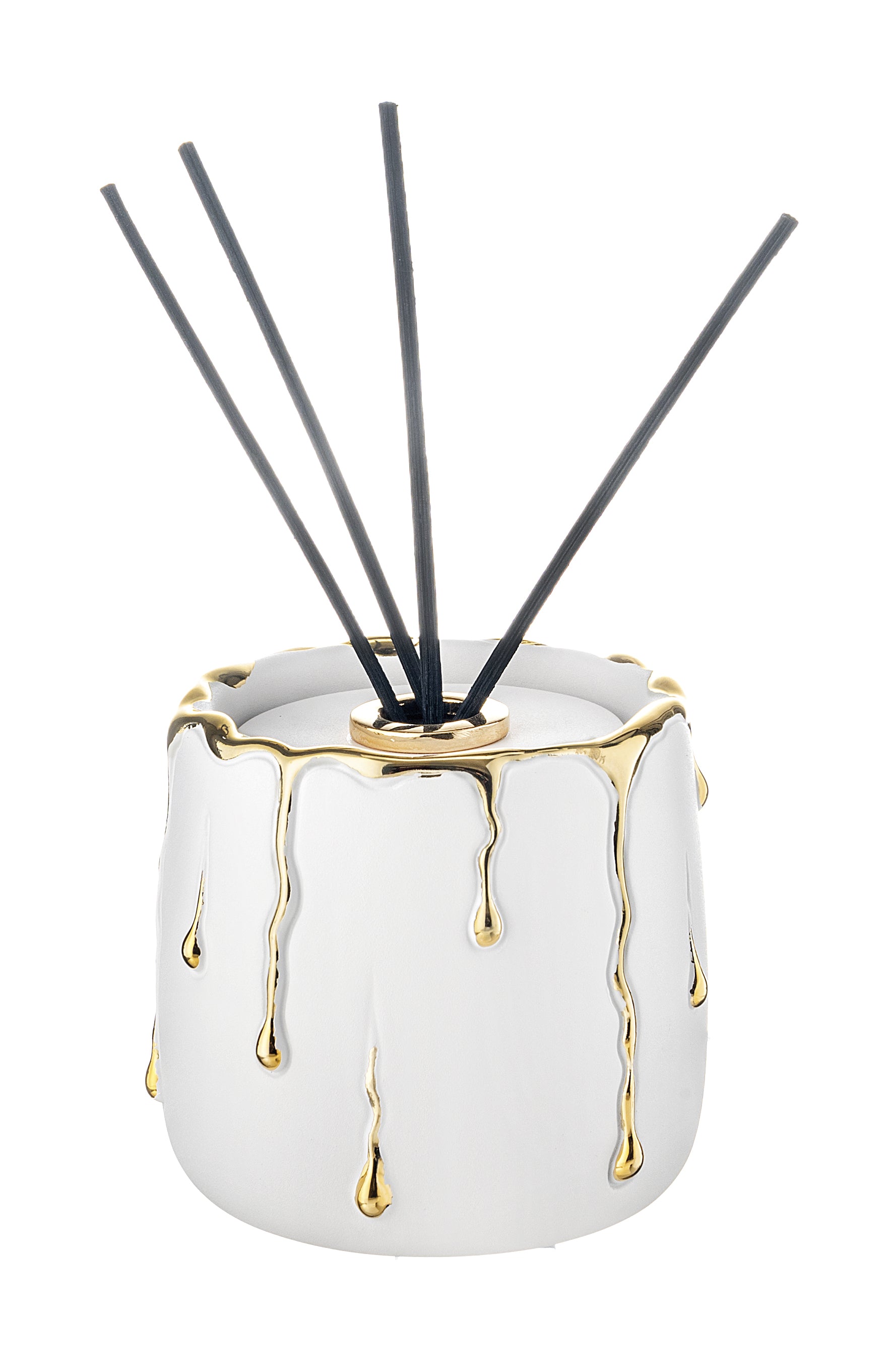 Profumatore Rugiada H.8 Bianco-Oro