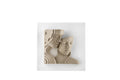 Pannello Visi Stiliz Bianco 15X15 Visi Nocciola/Bianco