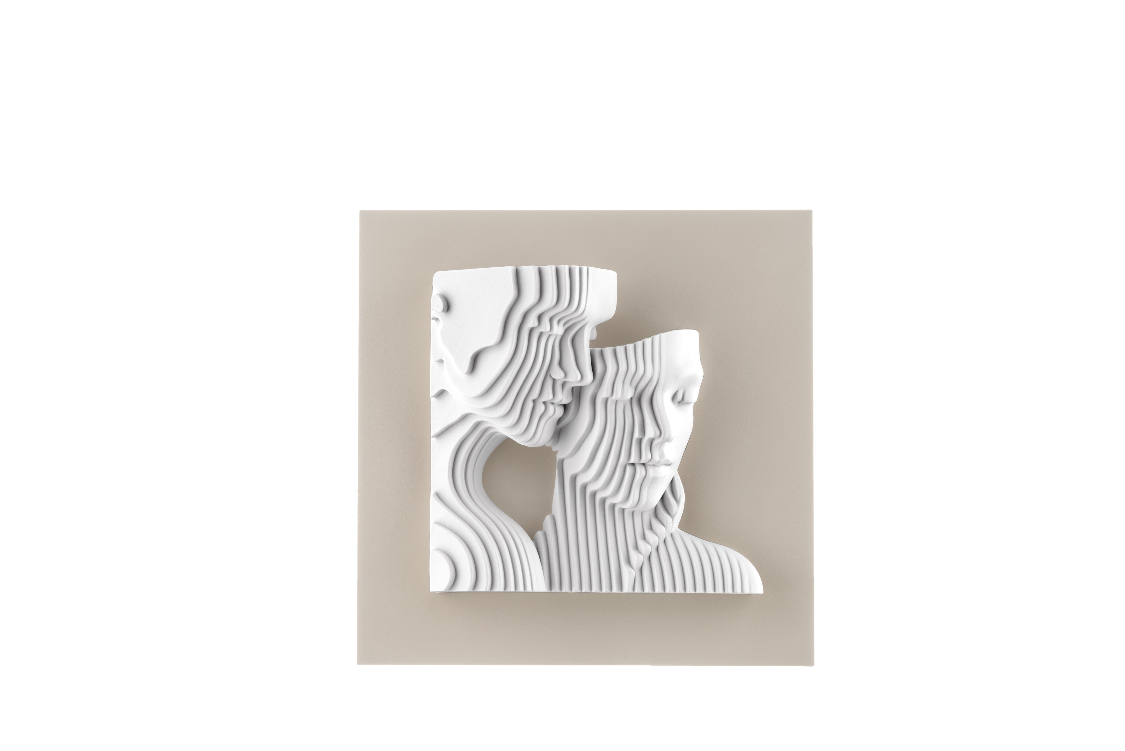 Pannello Visi Stiliz Nocciola 15X5 Visi Bianchi