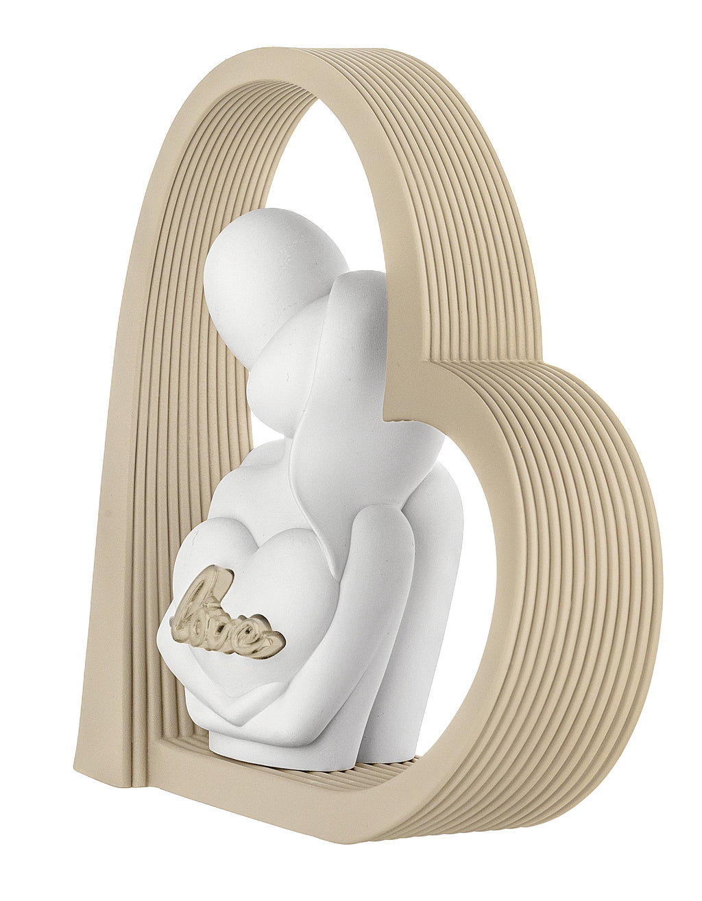 Coppia Cuore Love 14X14 Nocciola