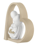 Coppia Cuore Love 14X14 Nocciola