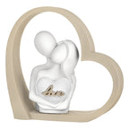 Coppia Cuore Love 14X14 Nocciola