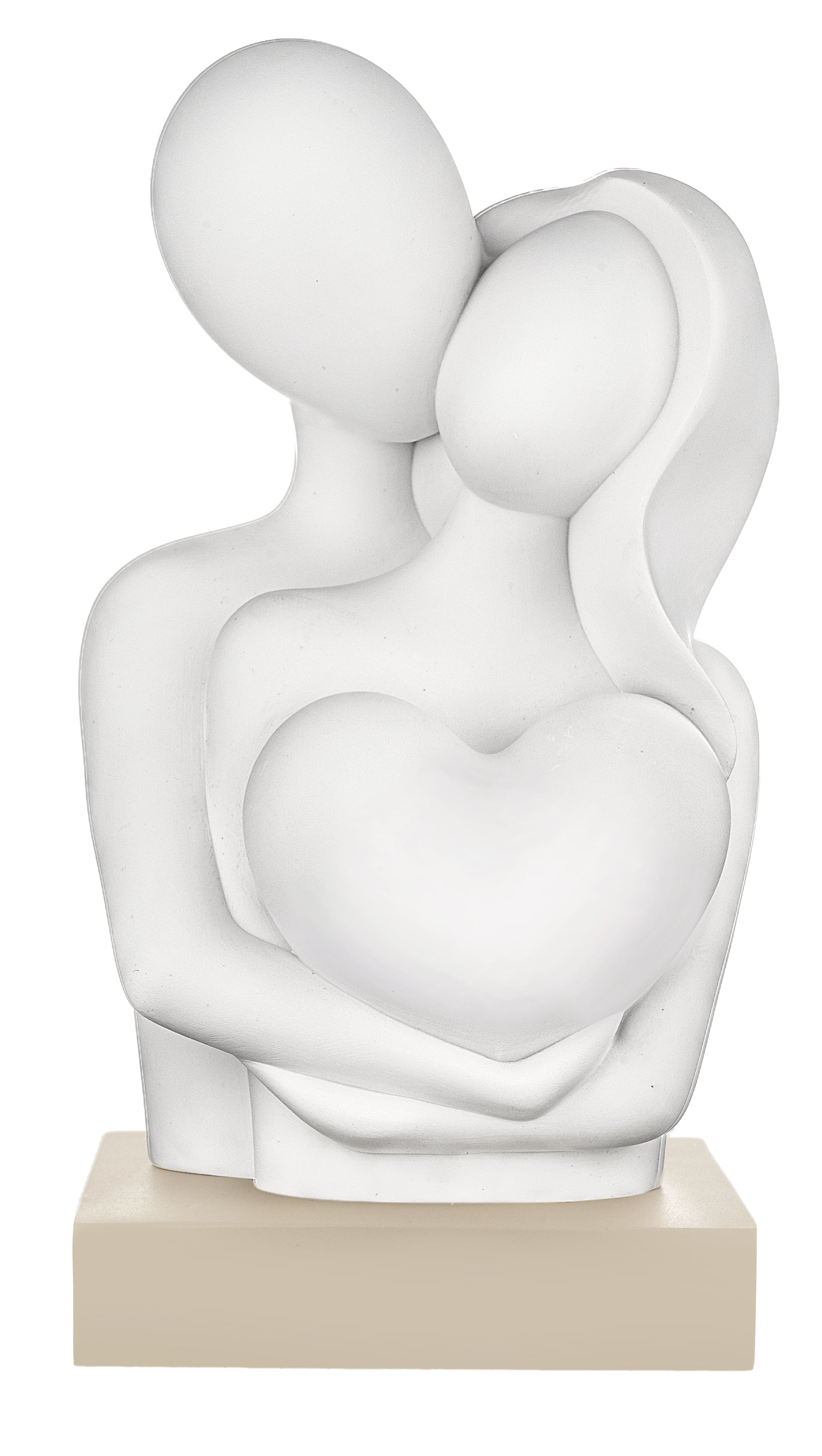 Coppia Abbraccio Love H.19 Nocciola Scritta Love