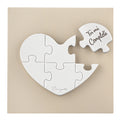 Quadretto Cuore Puzzle 15X15 Nocciola