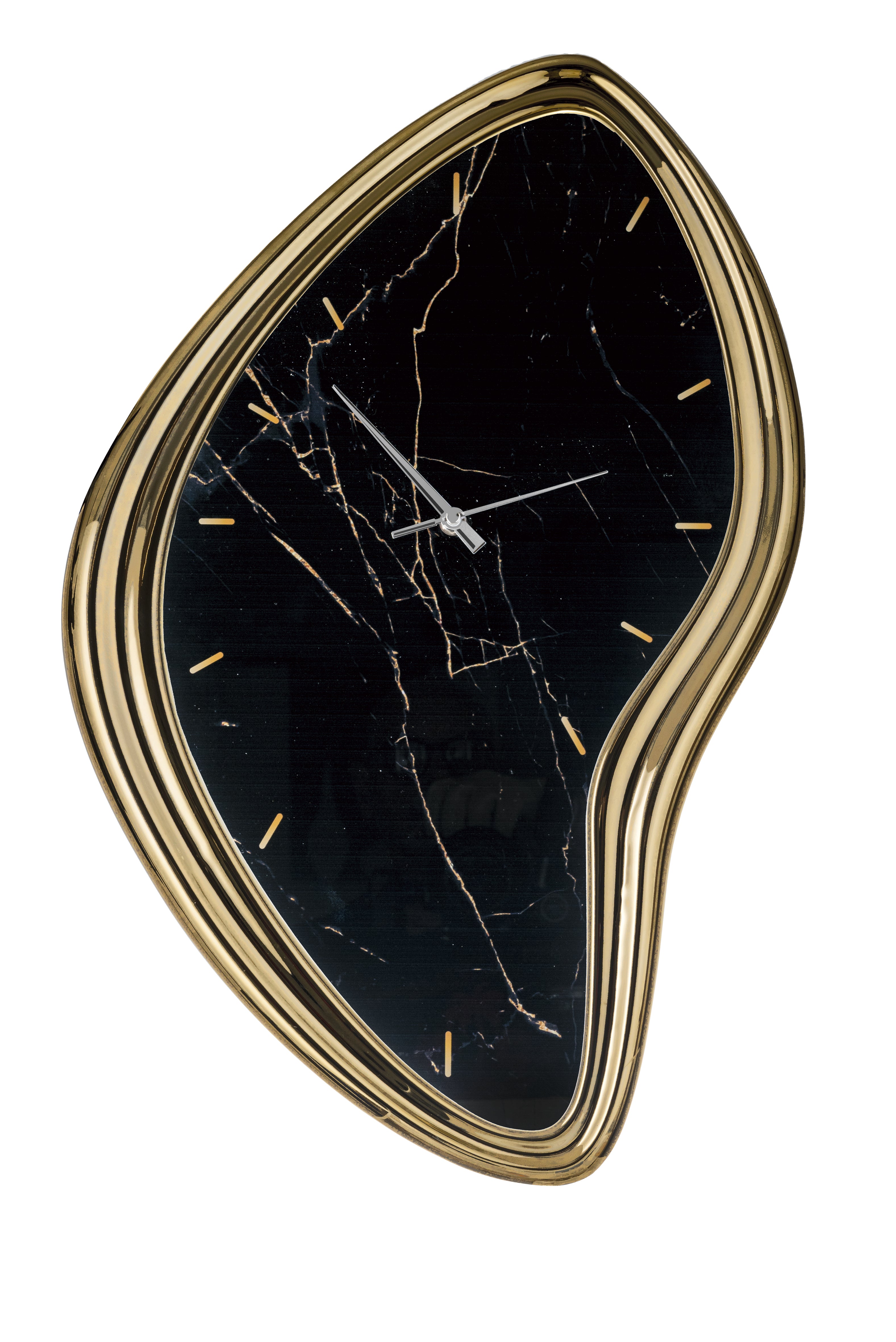 Orologio Oro / Marmo Nero 12X19