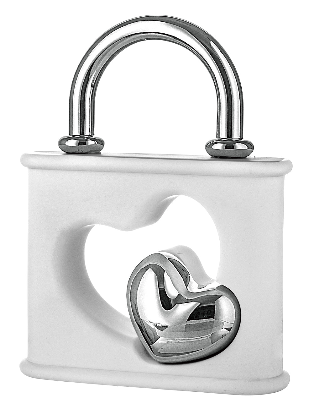 Lucchetto 9X11 Bianco-Argento