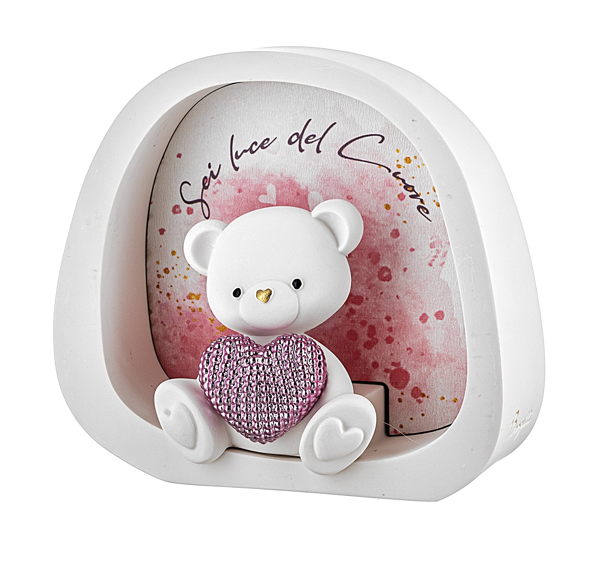 Orsetto Luce Scatolina12X11 Rosa