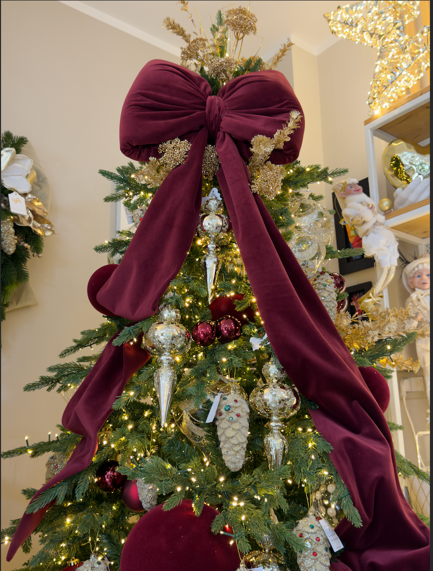 Fiocco velluto Amaranto