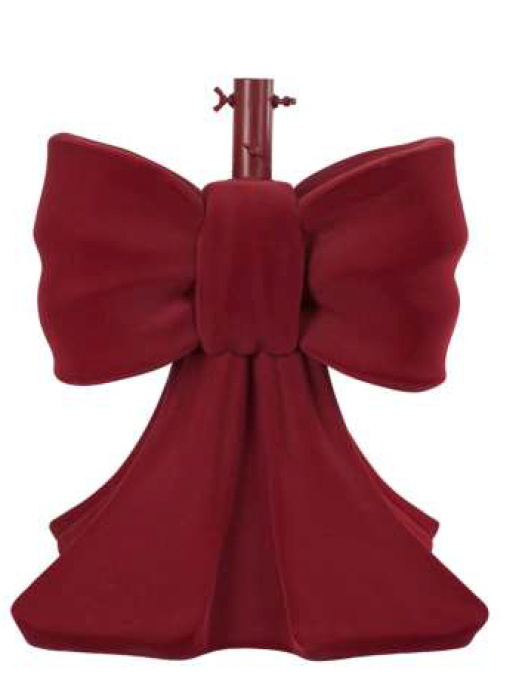 BASE ALB FIOCCO 50X46XH.66CM BORDEAUX VELLUTO IN RESINA