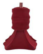 BASE ALB FIOCCO 50X46XH.66CM BORDEAUX VELLUTO IN RESINA