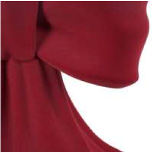 BASE ALB FIOCCO 50X46XH.66CM BORDEAUX VELLUTO IN RESINA