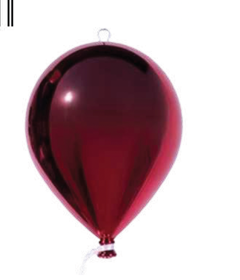 PALLONCINO DIA.28XH.36CM ROSSO
