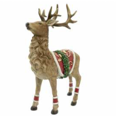 RENNA H.28,5CM BEIGE E ROSSA (SINISTRA)