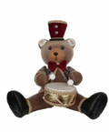 ORSO C.TAMBURO 34X23XH.33CM SEDUTO GIACCA TARTAN