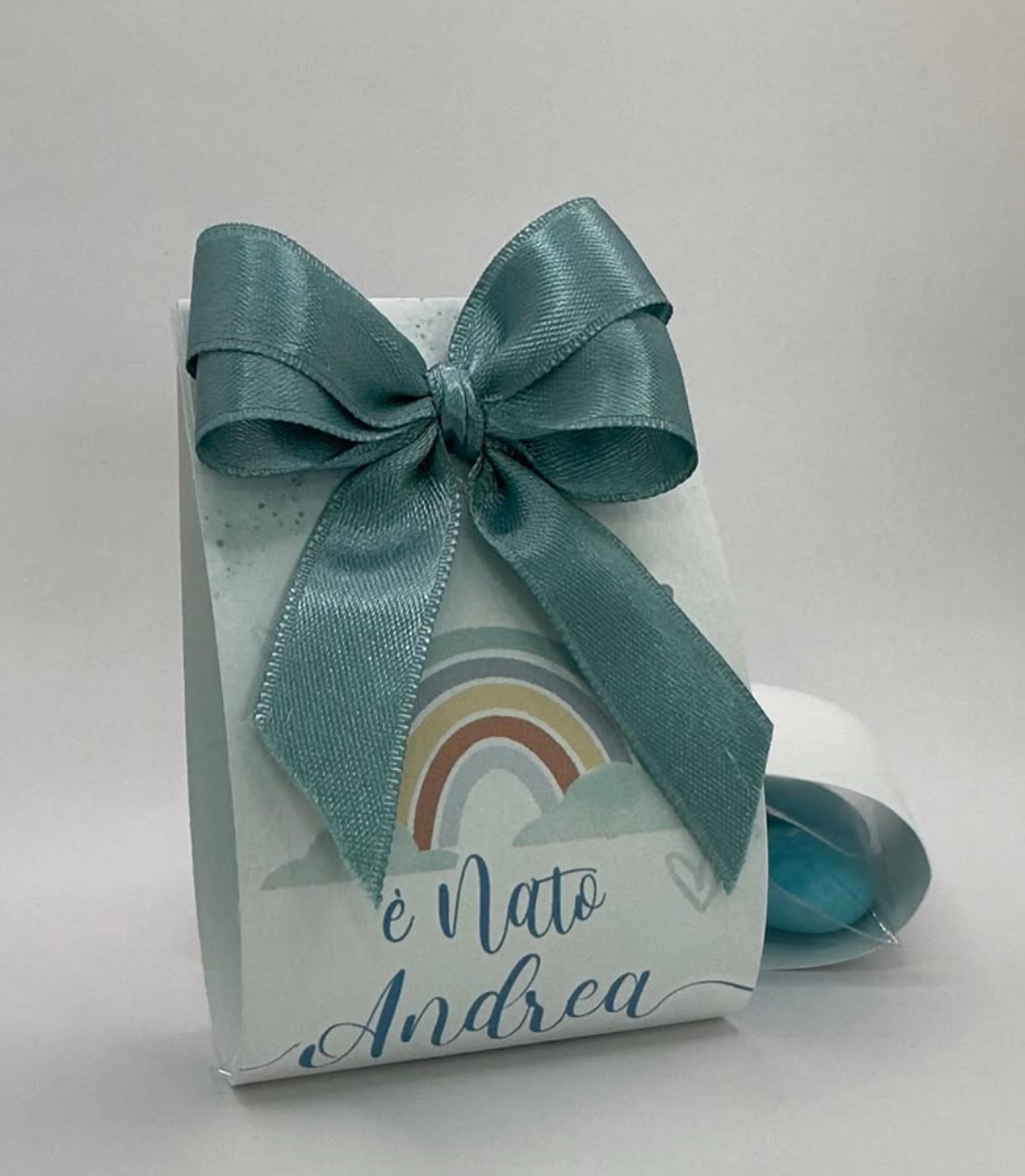 Cartoncino personalizzato con confetti al cioccolato 10x6