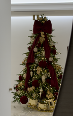 Fiocco velluto bordeaux lunghezza 150cm