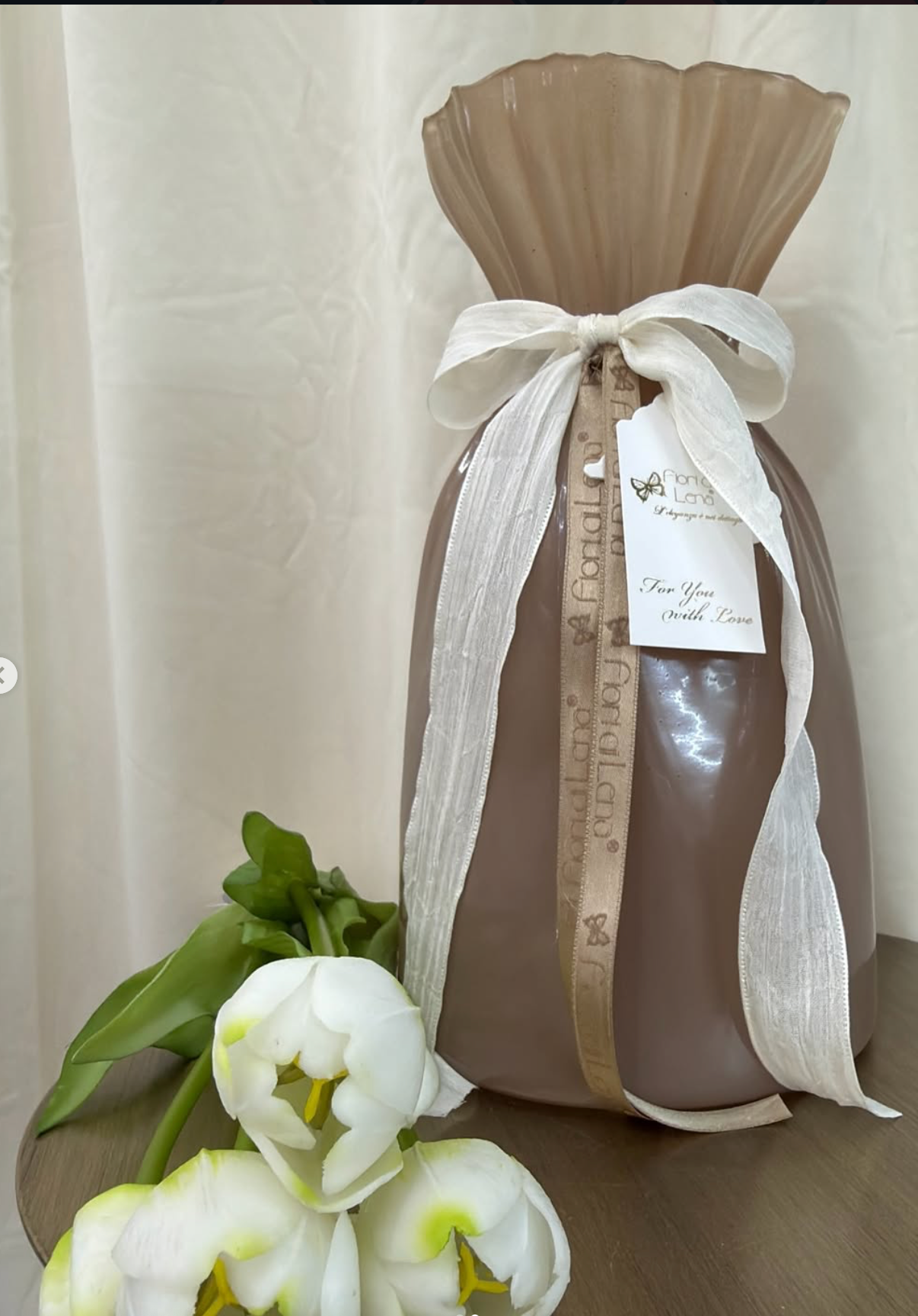 Vaso con tulipani Fiori di Lena