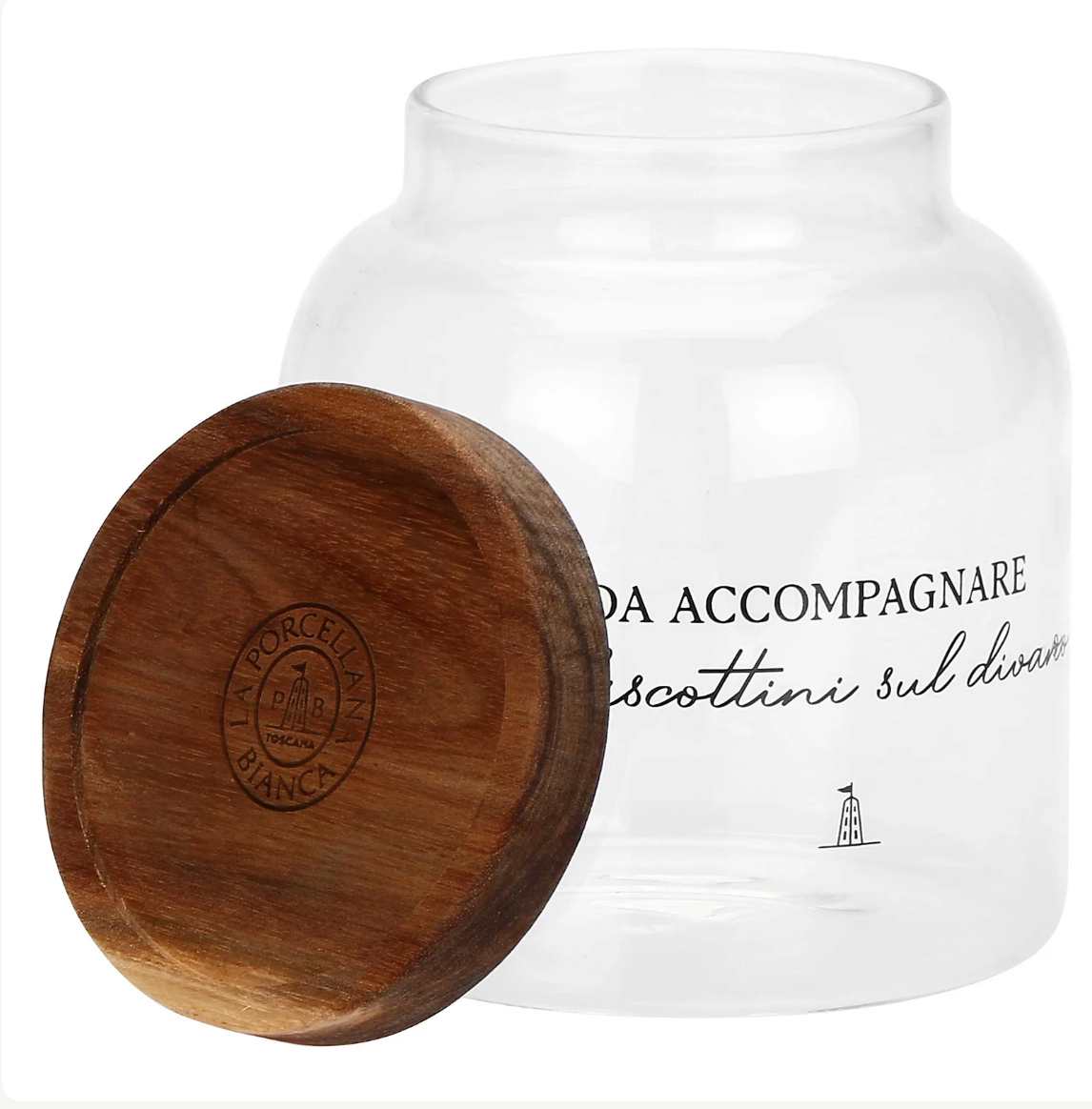Barattolo Tisana, I Garbati - Vetro Borosilicato, 800 ml