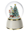 Palla Acqua/Neve babbo natale  Base Porc.Dia.10X15Cm
